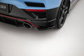 Maxton Design Heck Ansatz Flaps Diffusor passend für Hyundai Veloster N Mk2 schwarz Hochglanz