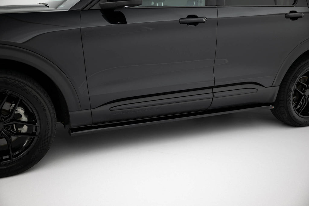 Maxton Design Street+ Seitenschweller Leisten passend für Ford Explorer XLT Mk6 schwarz Hochglanz