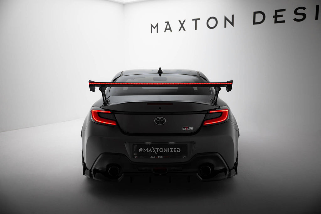Maxton Design Carbon Spoiler With External Brackets Uprights + LED Toyota GR86 / Subaru BRZ Mk2 für Toyota GR86 Mk1