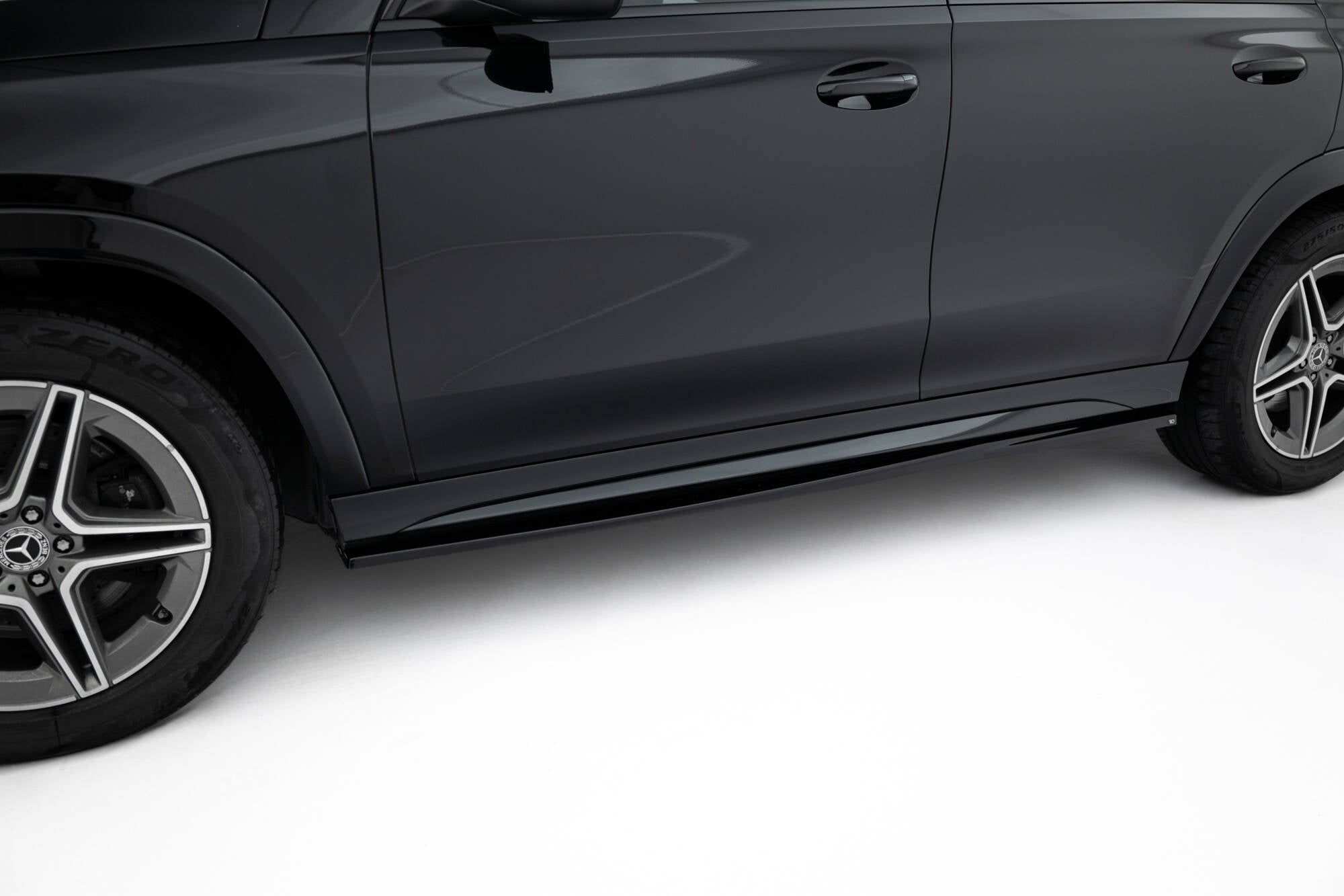 Maxton Design Street+ Seitenschweller Leisten passend für Mercedes-AMG / AMG-Line GLE SUV W167 / W167 Facelift schwarz Hochglanz