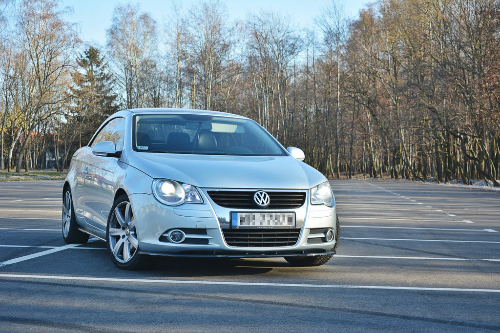Maxton Design Street+ Seitenschweller Leisten passend für VW EOS schwarz Hochglanz