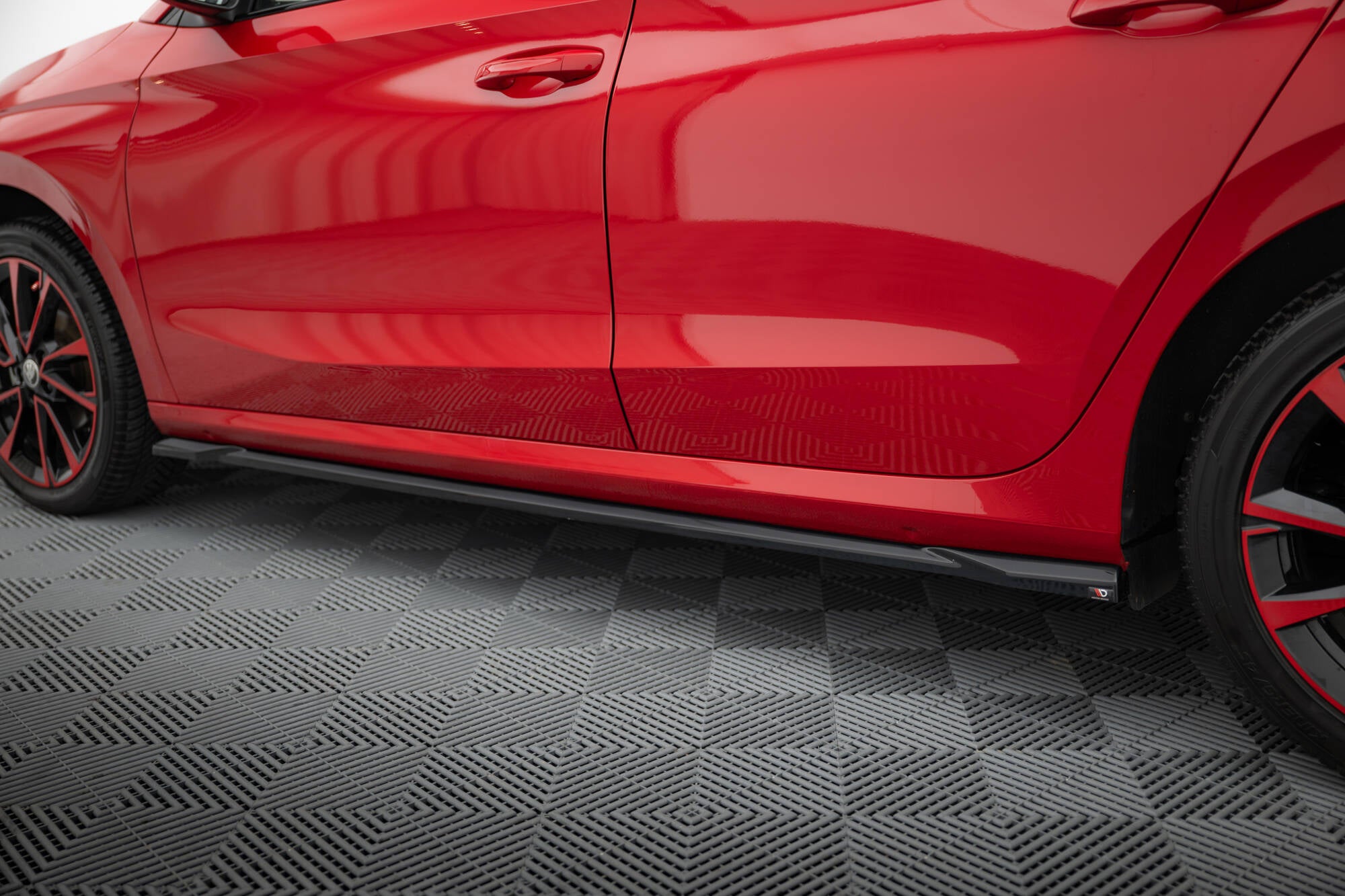 Maxton Design Street+ Seitenschweller Leisten passend für Skoda Fabia Mk4 schwarz Hochglanz