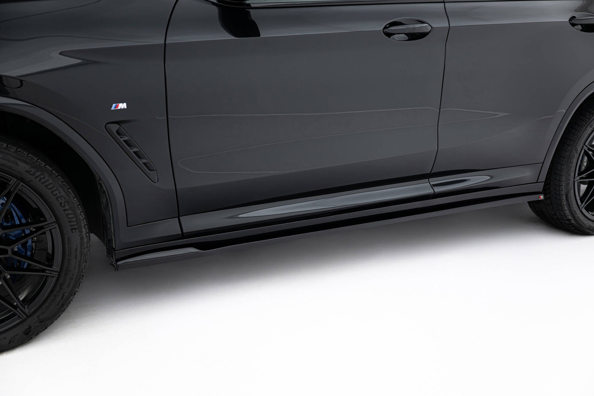 Maxton Design Street+ Seitenschweller Leisten passend für BMW X4 M-Paket G02 Facelift schwarz Hochglanz