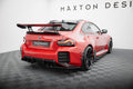 Maxton Design Heck Ansatz Flaps Diffusor passend für BMW M2 M-Performance G87 schwarz Hochglanz