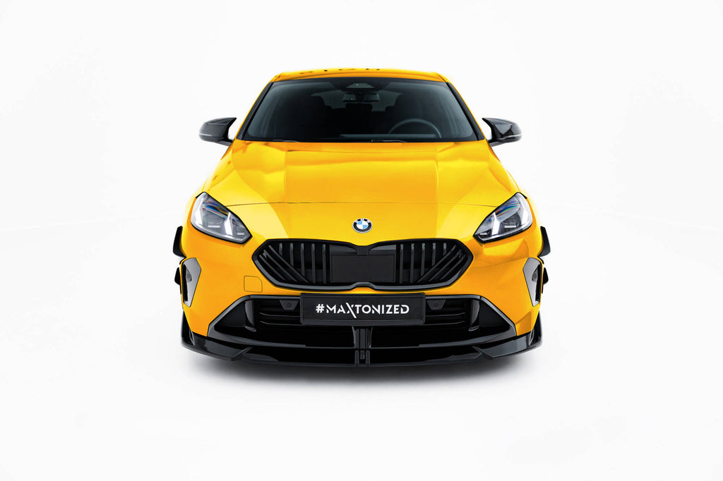 Maxton Design Street+ Spoilerlippe Front Ansatz passend für BMW 2 / M235i Gran Coupe M-Paket F74 schwarz Hochglanz