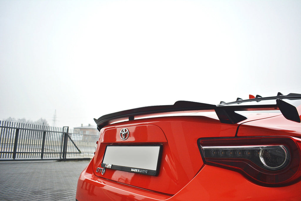 Maxton Design Spoiler CAP passend für Toyota GT86 Facelift / Subaru BRZ Mk1 Facelift schwarz Hochglanz