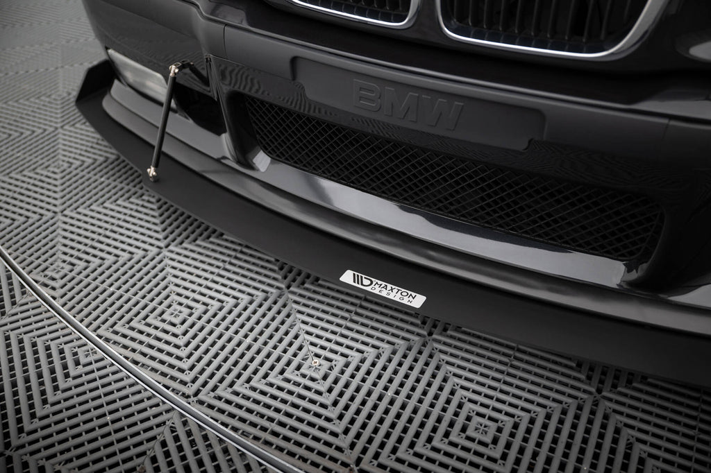 Maxton Design Racing Street+ Spoilerlippe Front Ansatz passend für BMW M3 / 3 M-Paket Coupe / Cabrio E36