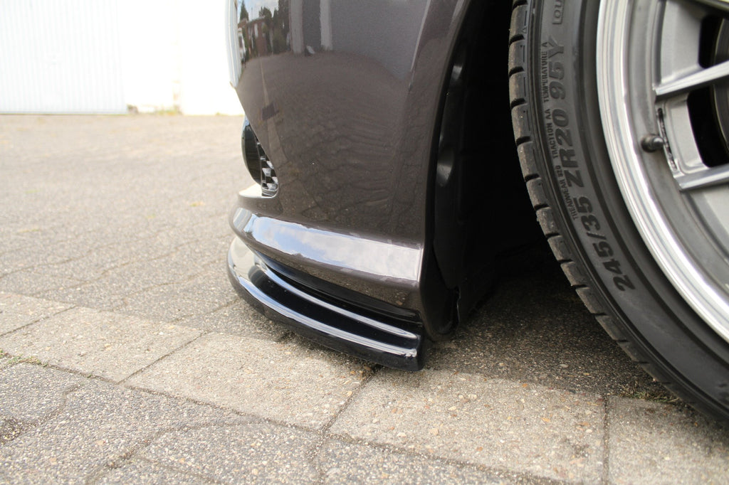 Maxton Design Street+ Spoilerlippe Front Ansatz passend für MERCEDES CL 500 C216 AMGLINE schwarz Hochglanz