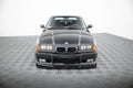 Maxton Design Street+ Spoilerlippe Front Ansatz V.2 passend für BMW M3 / 3 M-Paket Coupe / Cabrio E36 schwarz Hochglanz
