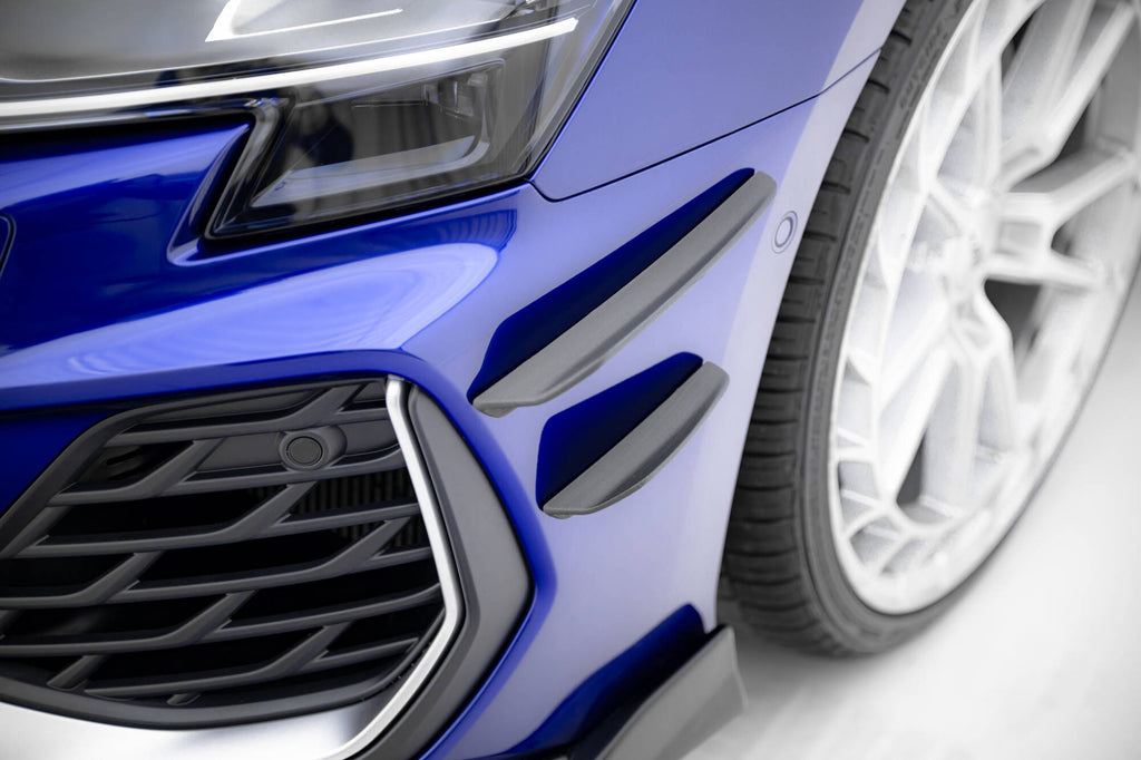 Maxton Design Stoßstangen Flaps Wings vorne Canards passend für Audi A3 S-Line Limousine / S3 Limousine 8Y Facelift
