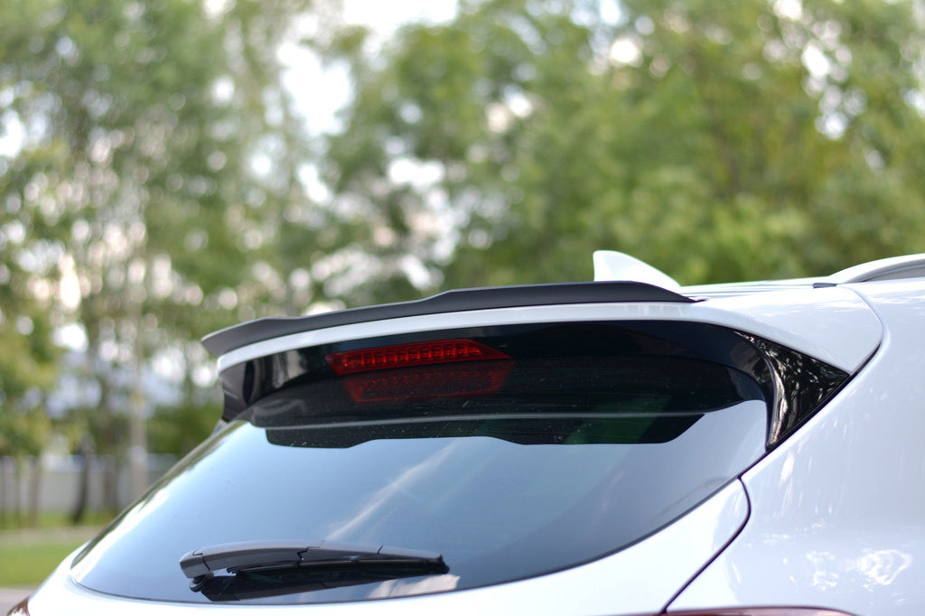 Maxton Design Spoiler CAP passend für Hyundai Tucson Mk3 Facelift schwarz Hochglanz