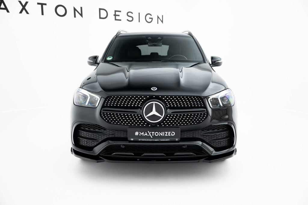 Maxton Design Street+ Spoilerlippe Front Ansatz passend für Mercedes-AMG / AMG-Line GLE SUV W167 schwarz Hochglanz