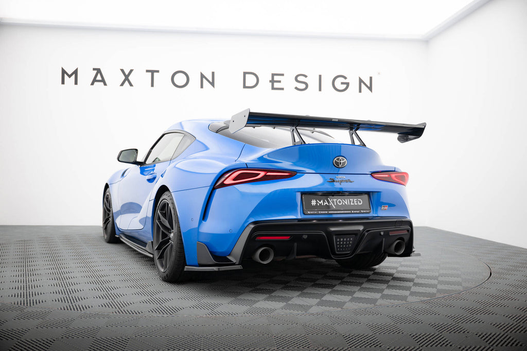 Maxton Design Carbon Spoiler With Upper Swan Mounting Toyota Supra Mk5 für Toyota Supra Mk5