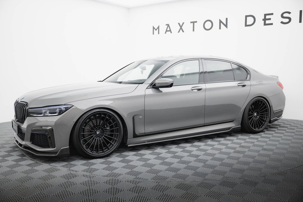 Maxton Design Set of Carbon Fiber Splitters BMW 7 M-Paket G11 Facelift schwarz matt für BMW
