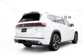 Maxton Design Street+ Mittlerer Diffusor RACE passend für VW Atlas R-Line Mk1 Facelift 2 schwarz Hochglanz
