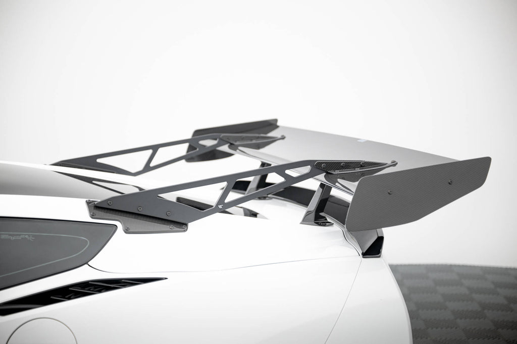 Maxton Design Carbon Spoiler With Upper Swan Mounting + LED Chevrolet Corvette Stingray / Grand Sport C7 für Chevrolet Corvette C7