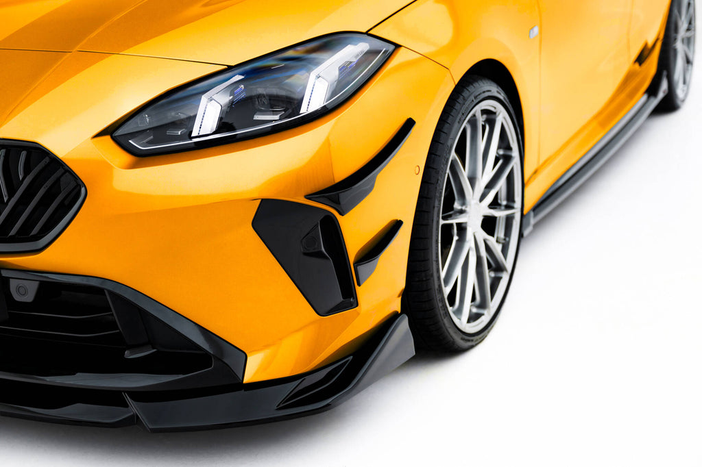 Maxton Design Stoßstangen Flaps Wings vorne Canards passend für BMW 1er M-Paket F70
