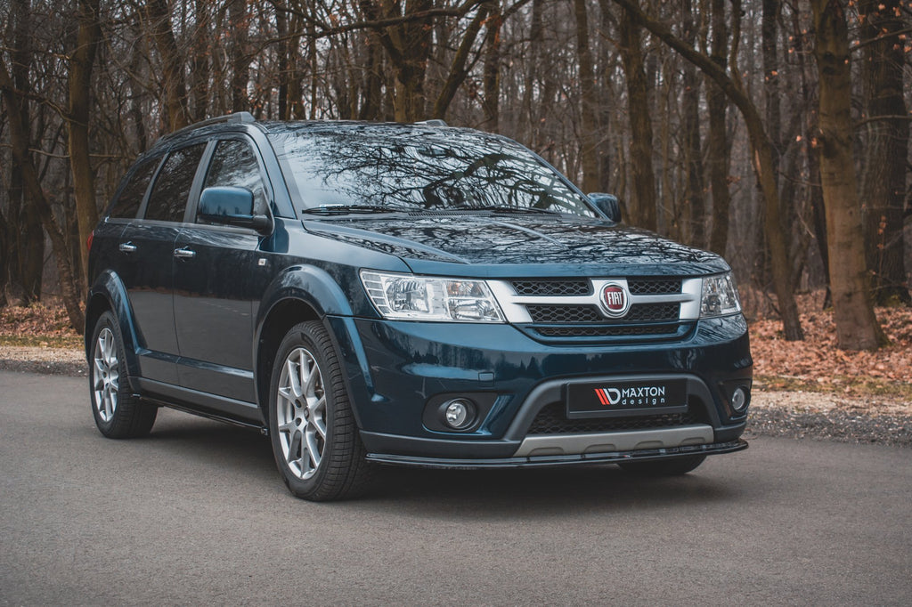 Maxton Design Street+ Spoilerlippe Front Ansatz passend für Fiat Freemont schwarz Hochglanz
