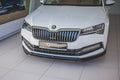 Maxton Design Street+ Spoilerlippe Front Ansatz V.3 passend für Skoda Superb Liftback / Combi Mk3 Facelift schwarz Hochglanz