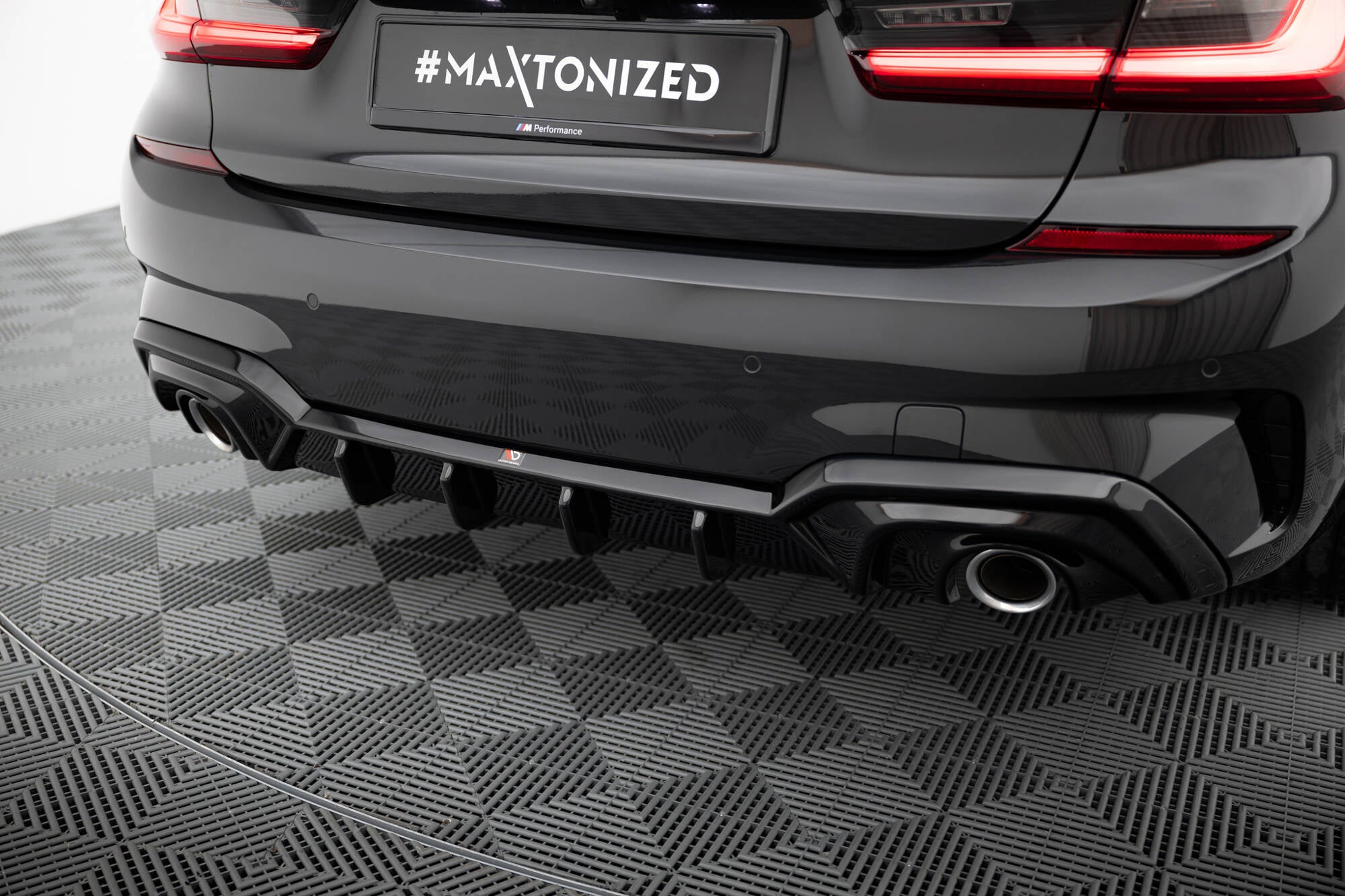 Maxton Design Diffusor Heck Ansatz passend für BMW 3er M-Paket G20 / G21