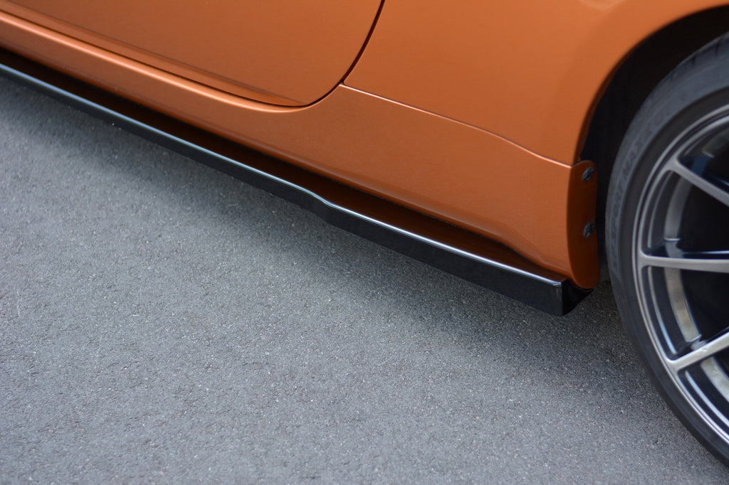 Maxton Design Street+ Seitenschweller Leisten passend für Nissan 350Z schwarz Hochglanz