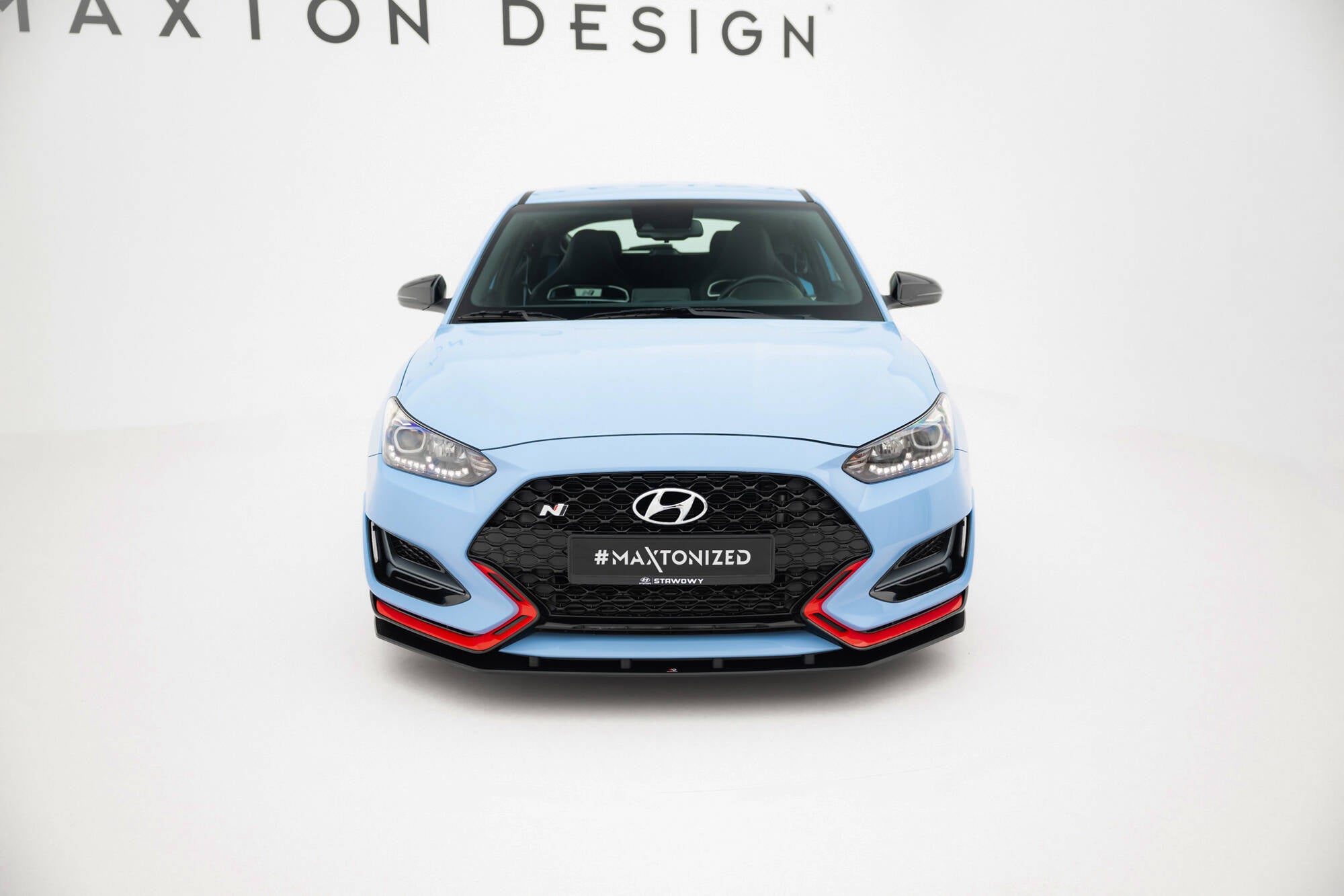 Maxton Design Street Pro Street+ Spoilerlippe Front Ansatz passend für Hyundai Veloster N Mk2
