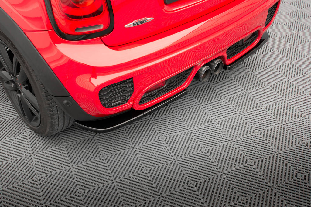 Maxton Design Heck Ansatz Flaps Diffusor für Mini Cooper S John Copper Works F56 schwarz Hochglanz