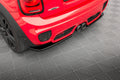 Maxton Design Heck Ansatz Flaps Diffusor passend für Mini Cooper S John Copper Works F56 schwarz Hochglanz