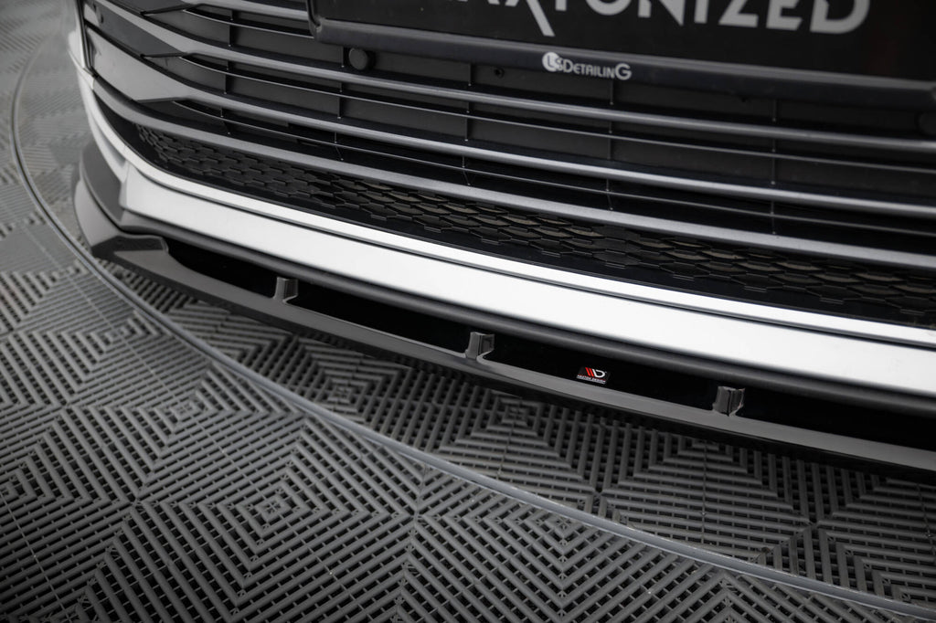 Maxton Design Street+ Spoilerlippe Front Ansatz passend für Toyota Sienna Mk4 schwarz Hochglanz