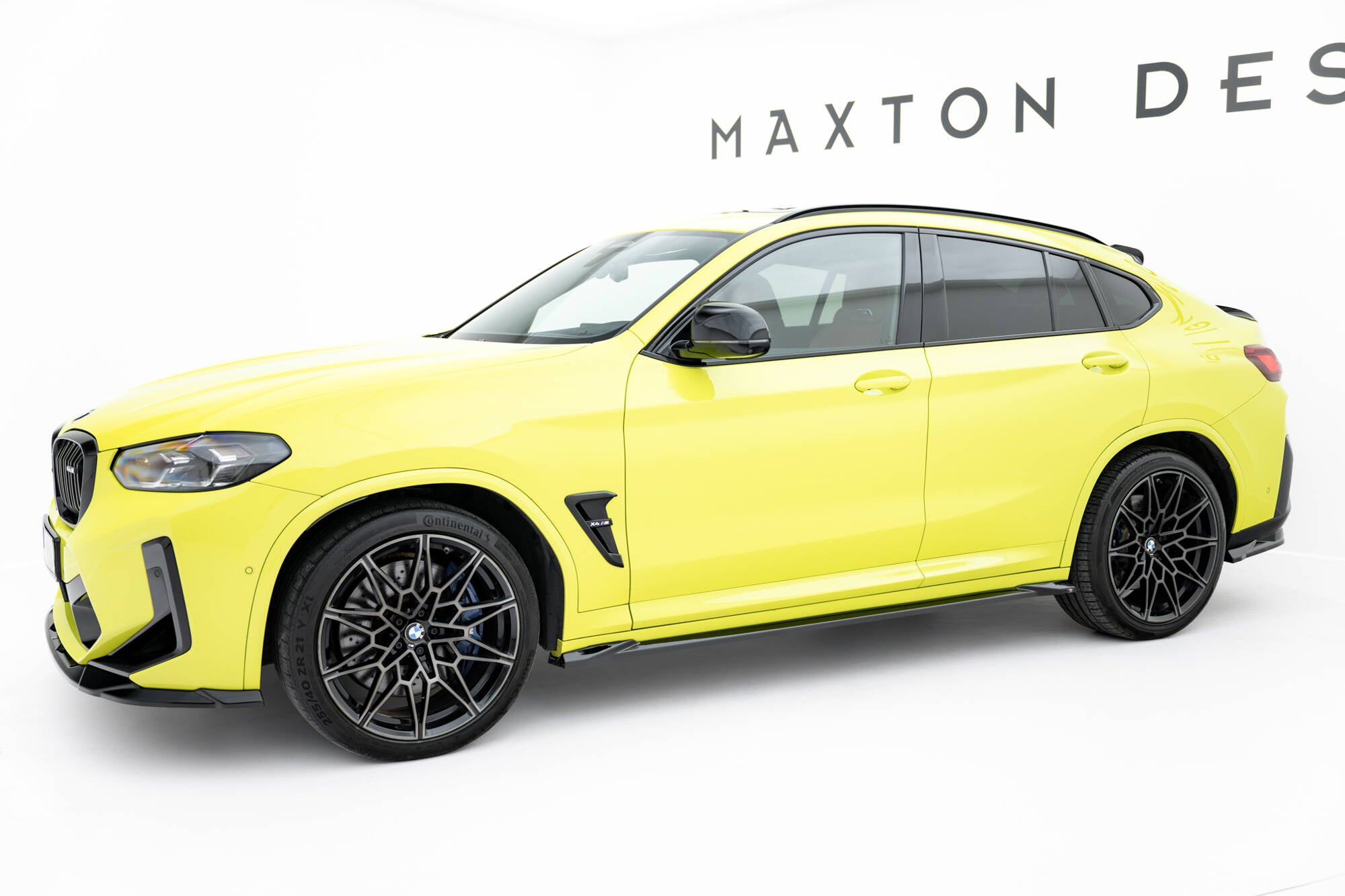 Maxton Design Street+ Seitenschweller Leisten passend für BMW X4M F98 Facelift schwarz Hochglanz
