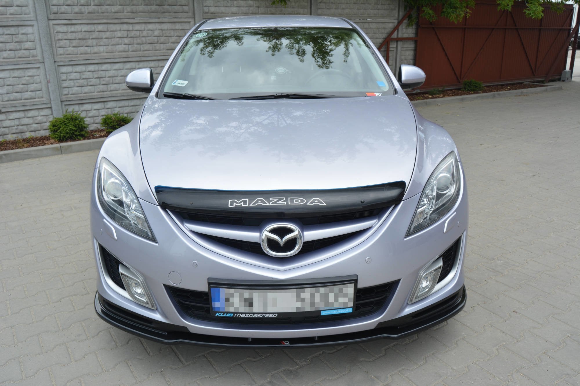 Maxton Design Street+ Spoilerlippe Front Ansatz passend für MAZDA 6 MK2 SPORT HATCH (GH-SERIES) vor Facelift schwarz Hochglanz