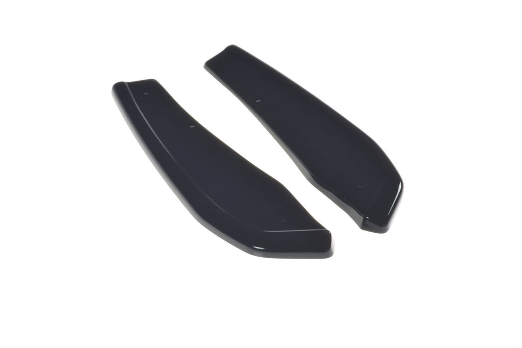 Maxton Design Heck Ansatz Flaps Diffusor passend für BMW X4 M40i G02 schwarz Hochglanz