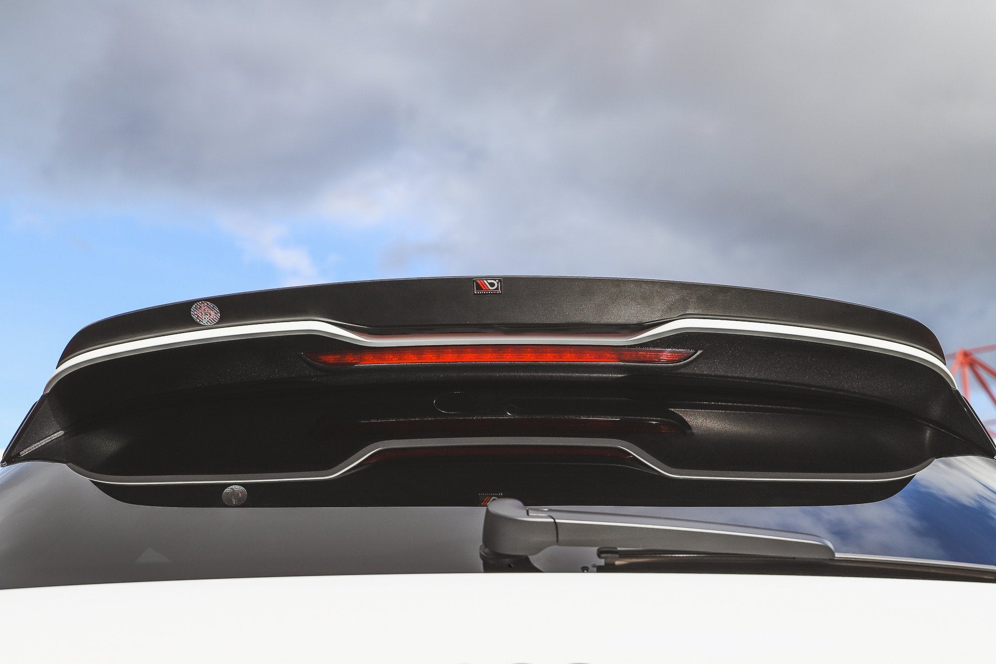 Maxton Design Spoiler CAP V.2 passend für Audi RS3 8V / 8V FL Sportback schwarz Hochglanz