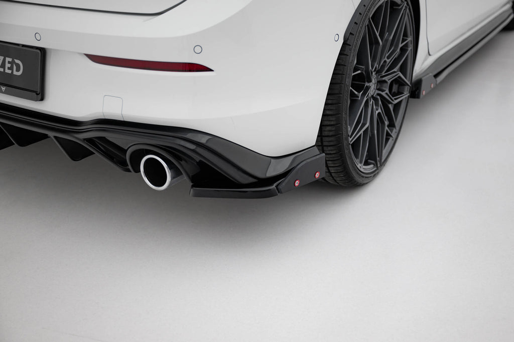 Maxton Design Heck Ansatz Flaps Diffusor V.4 + Flaps passend für VW Golf GTI / GTE Mk8