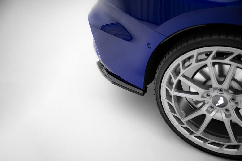 Maxton Design Heck Ansatz Flaps Diffusor V.1 passend für Audi S3 Limousine 8Y Facelift schwarz Hochglanz