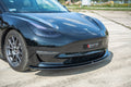 Maxton Design Street+ Spoilerlippe Front Ansatz passend für Tesla Model 3 schwarz Hochglanz