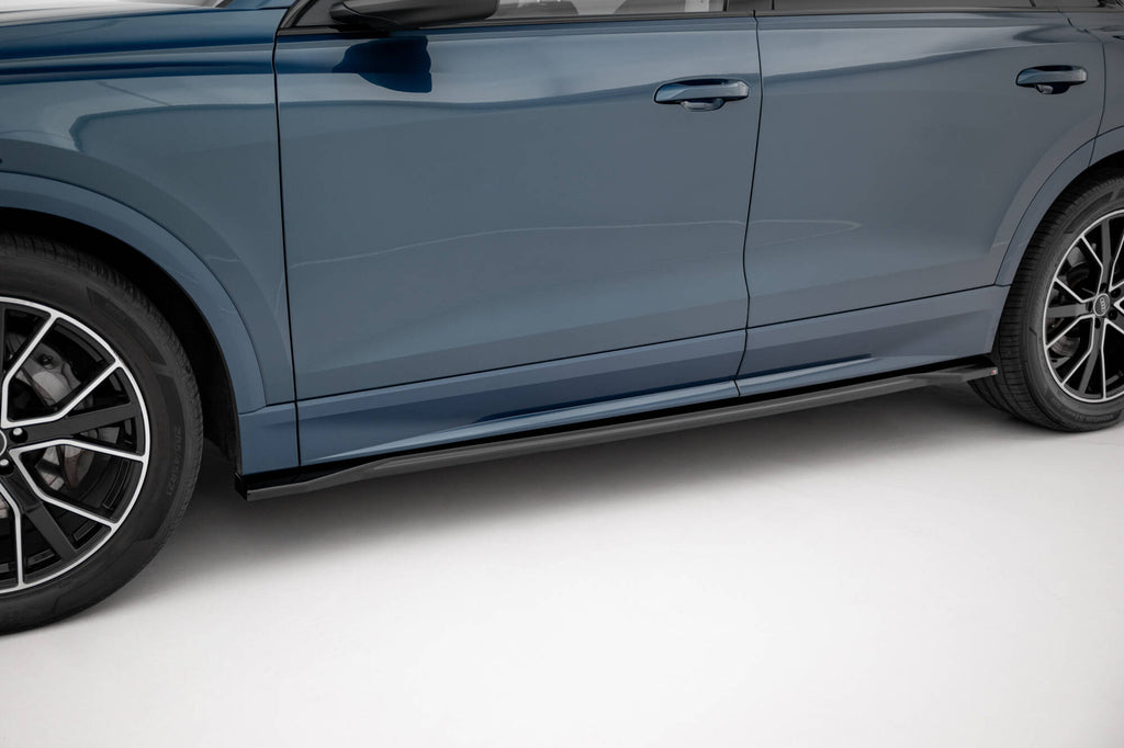 Maxton Design Street+ Seitenschweller Leisten passend für Audi Q8 Mk1 schwarz Hochglanz