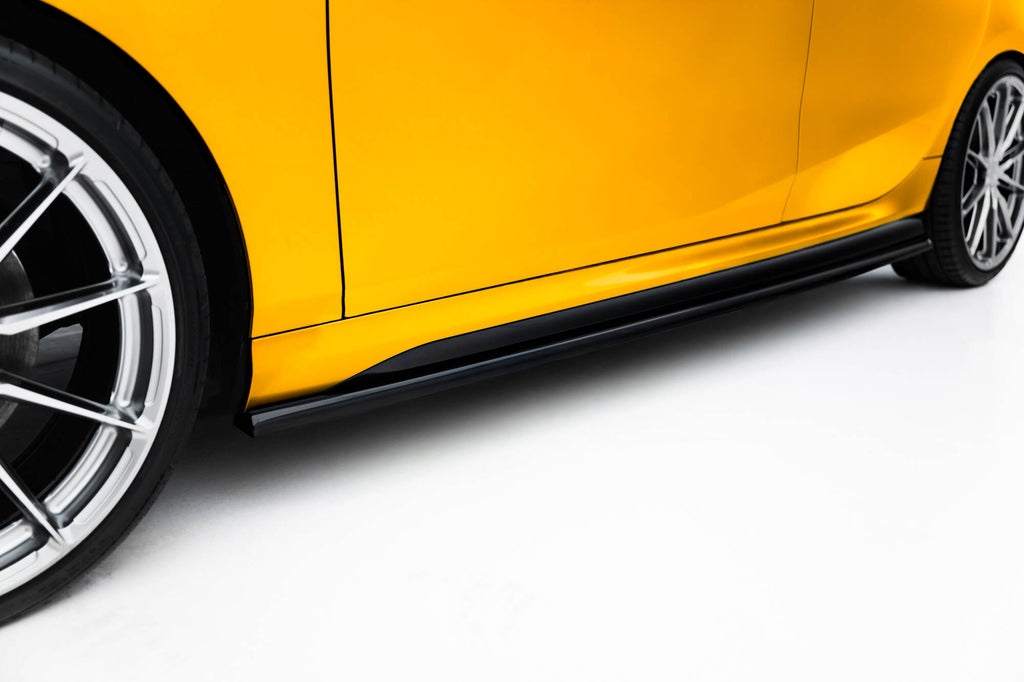 Maxton Design Street+ Seitenschweller Leisten passend für V.1 passend für BMW 1er M-Paket F70 schwarz Hochglanz