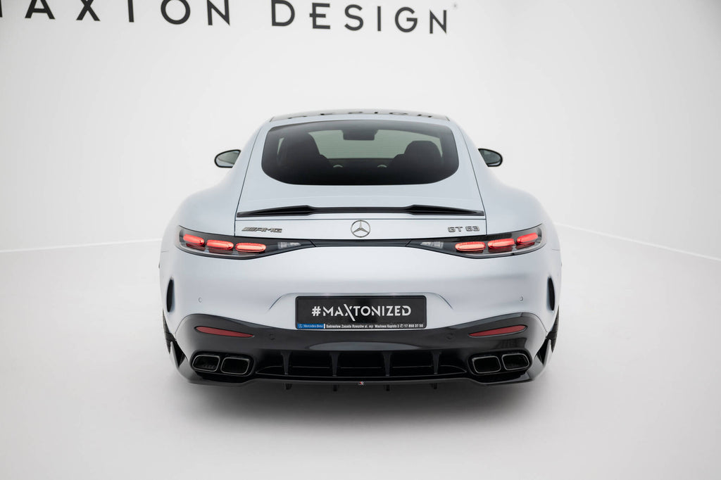 Maxton Design Spoiler CAP 3D passend für Mercedes-AMG GT 43 / 63 / 55 / 63 S E Performance C192 schwarz Hochglanz
