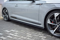 Maxton Design Street+ Seitenschweller Leisten passend für Audi RS5 Coupe F5 schwarz Hochglanz