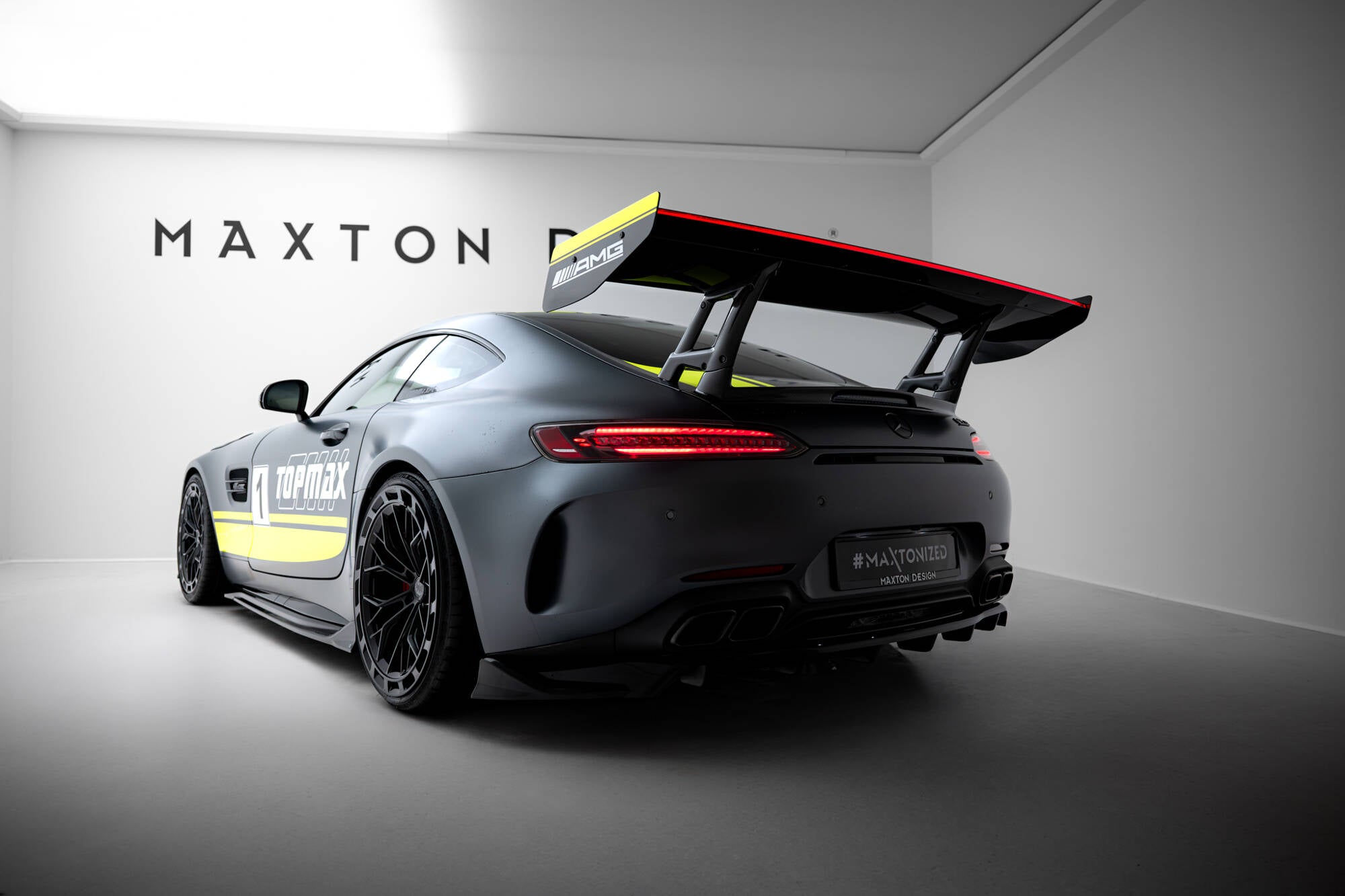 Maxton Design Carbon Spoiler + LED Mercedes-AMG GTR C190 Facelift für Mercedes-Benz AMG GT C190 Facelift