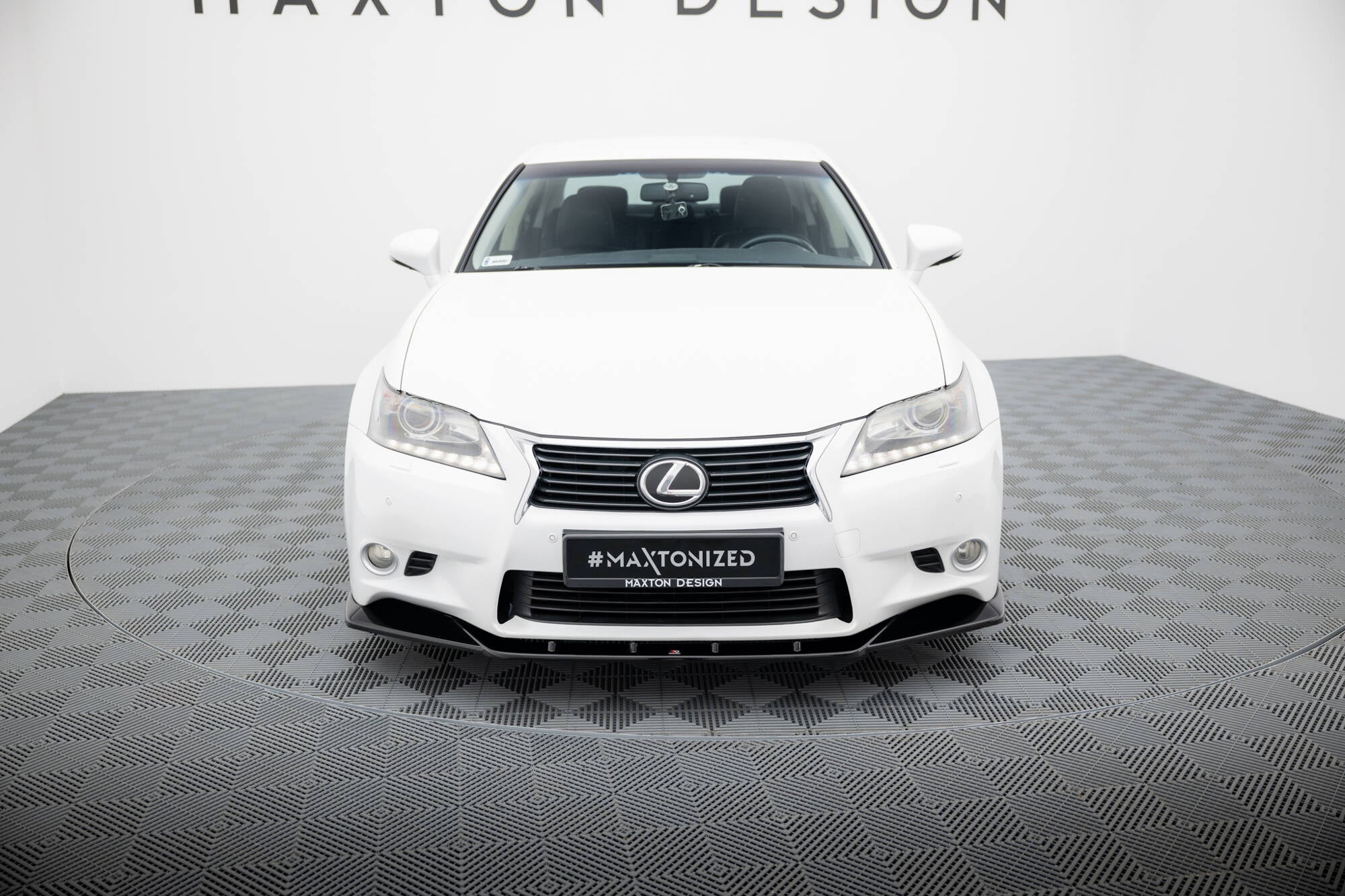 Maxton Design Street+ Spoilerlippe Front Ansatz passend für V.1 Lexus GS Mk4 (L10) schwarz Hochglanz