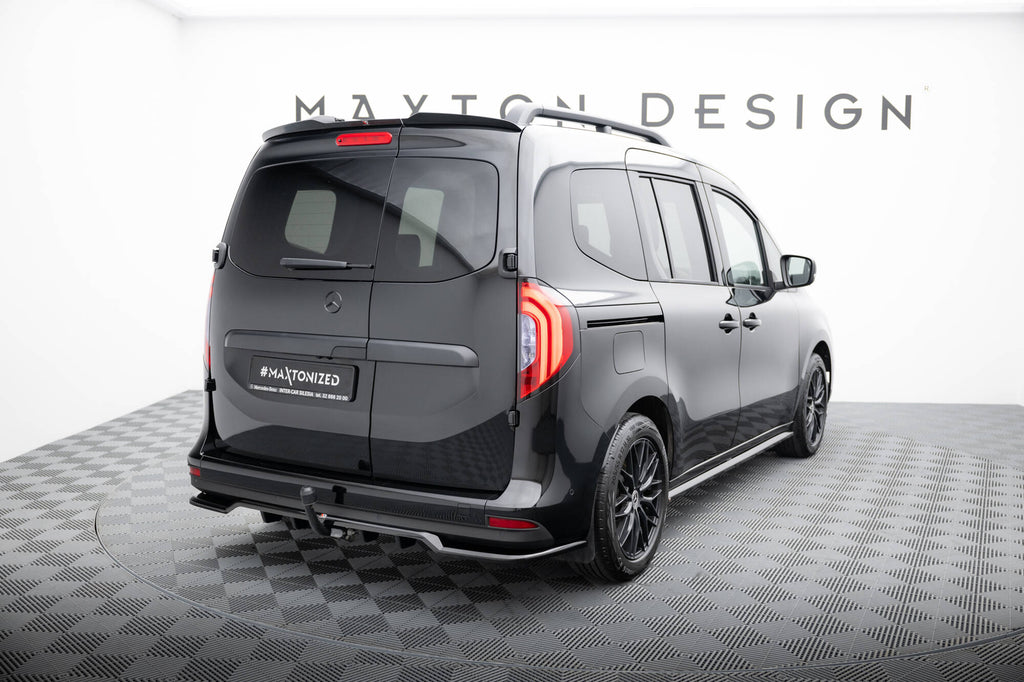 Maxton Design Street+ Mittlerer Diffusor RACE passend für Mercedes-Benz T W420 schwarz Hochglanz