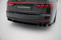 Maxton Design Heck Ansatz Flaps Diffusor passend für Audi S8 D5 schwarz Hochglanz