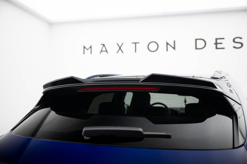 Maxton Design Spoiler CAP 3D passend für Porsche Taycan Cross Turismo 4S schwarz Hochglanz