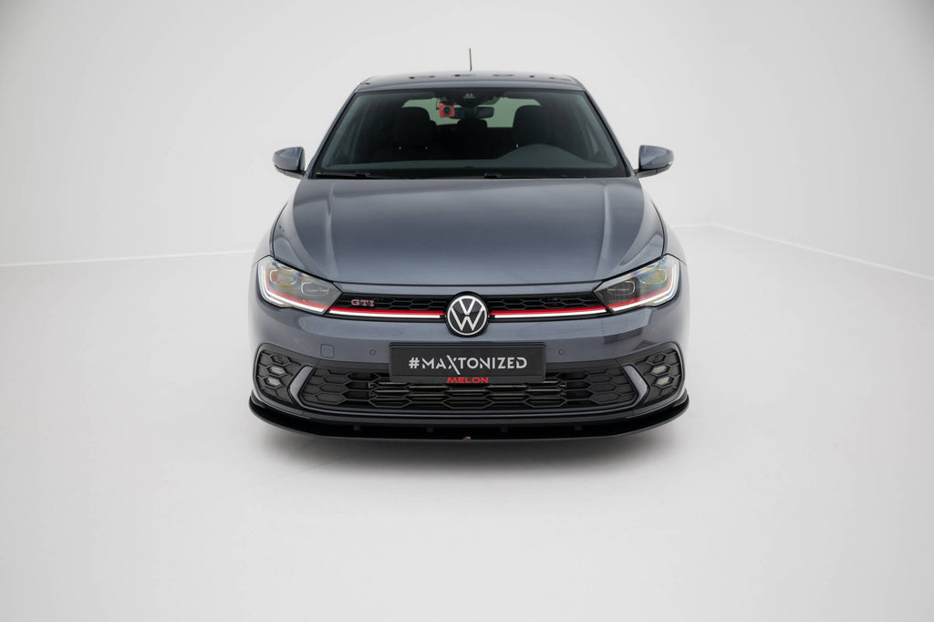 Maxton Design Street Pro Street+ Spoilerlippe Front Ansatz passend für VW Polo GTI Mk6 Facelift