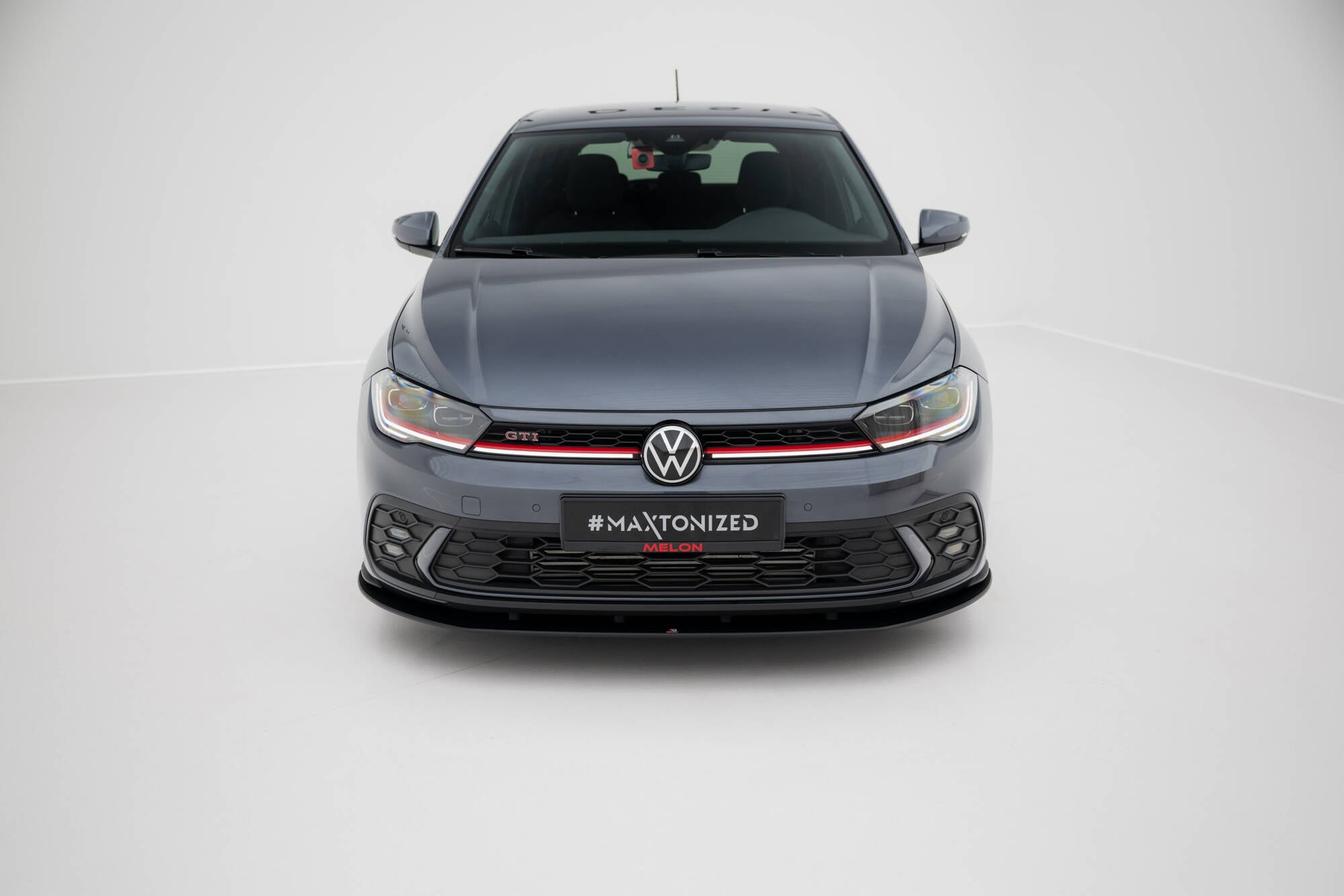 Maxton Design Street Pro Street+ Spoilerlippe Front Ansatz passend für VW Polo GTI Mk6 Facelift