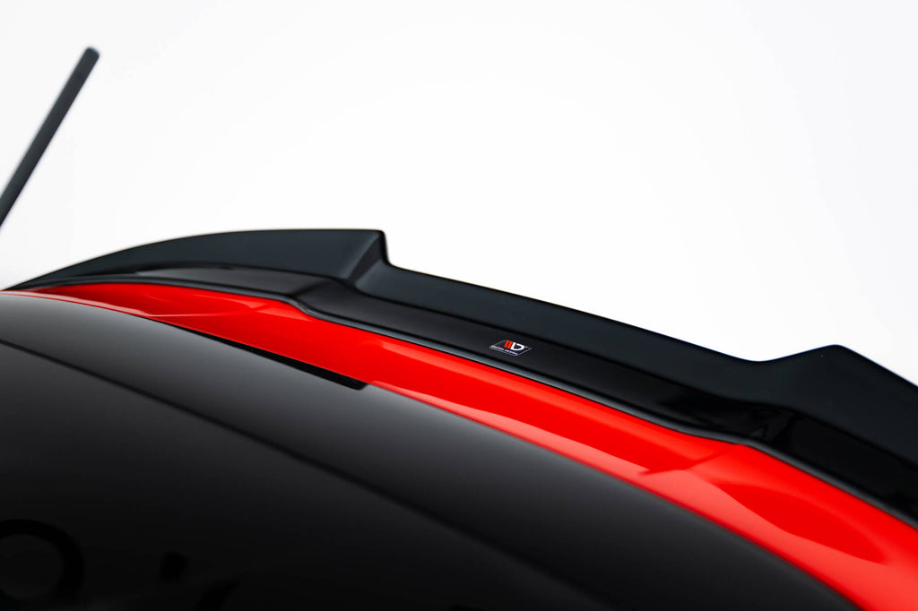 Maxton Design Spoiler CAP V.1 passend für Ford Fiesta Mk8 ST / ST-Line schwarz Hochglanz