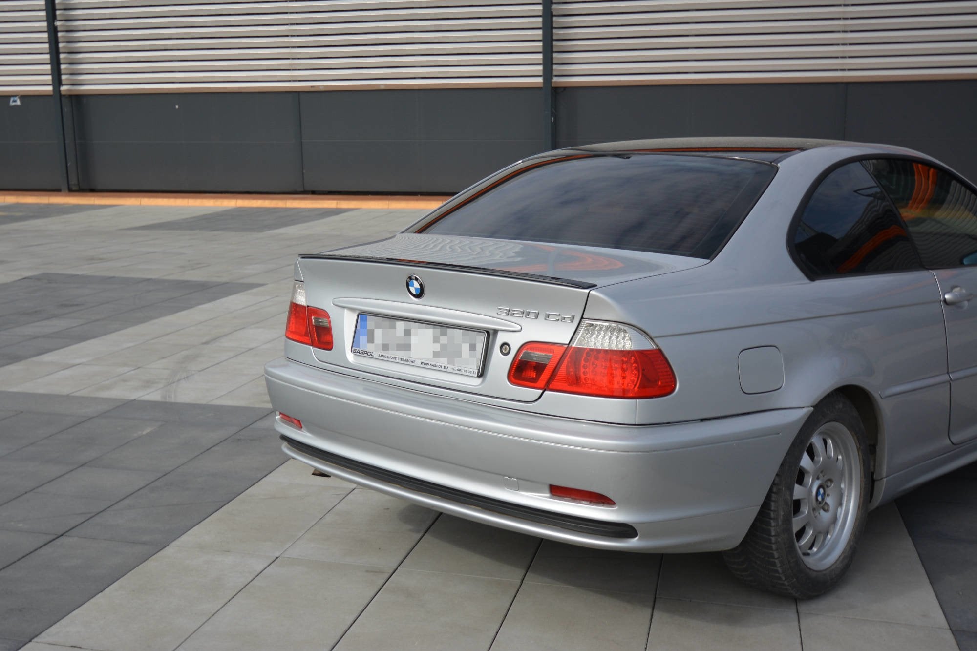Maxton Design Spoiler CAP passend für BMW 3er E46 COUPE vor Facelift schwarz Hochglanz