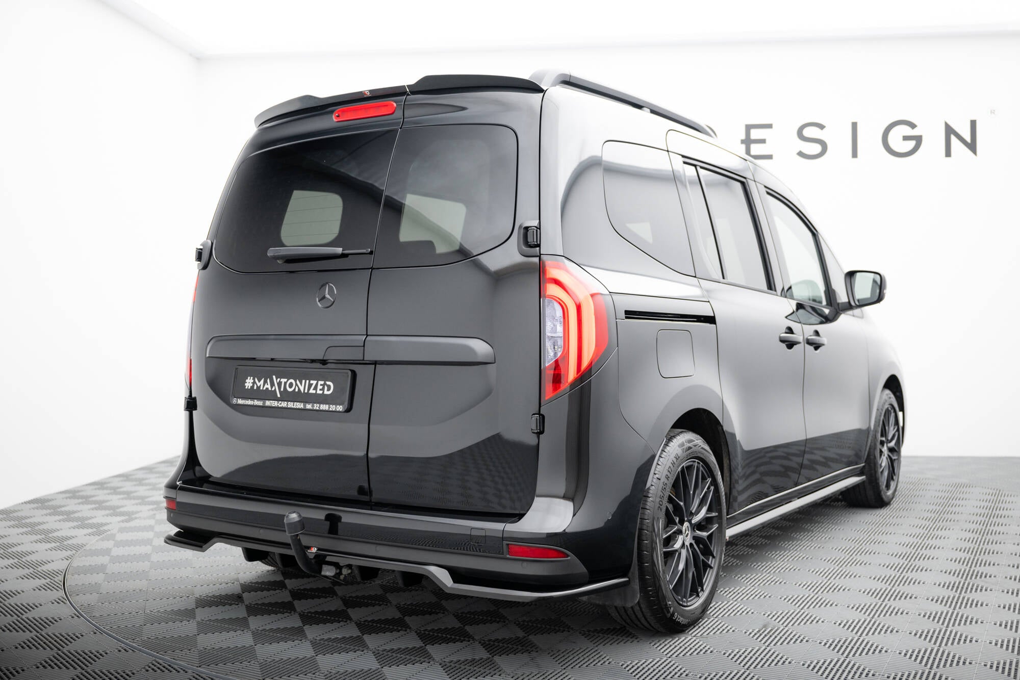 Maxton Design Spoiler CAP passend für Mercedes-Benz T W420 schwarz Hochglanz